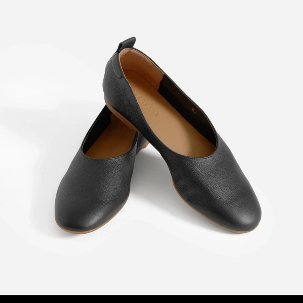 Everlane The Italian Leather Day Glove Flats